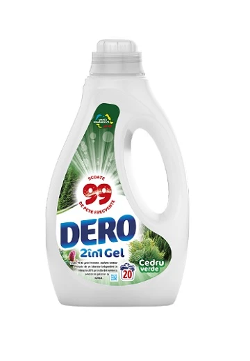 Detergent lichid Dero 2in1 Cedru Verde 20 spalari 1L